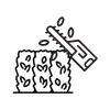 Symbol für Heckenschnitt